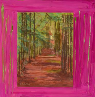 trees, forest, miniatures, small paintings for color, colorful statements, small-framed pictures, 