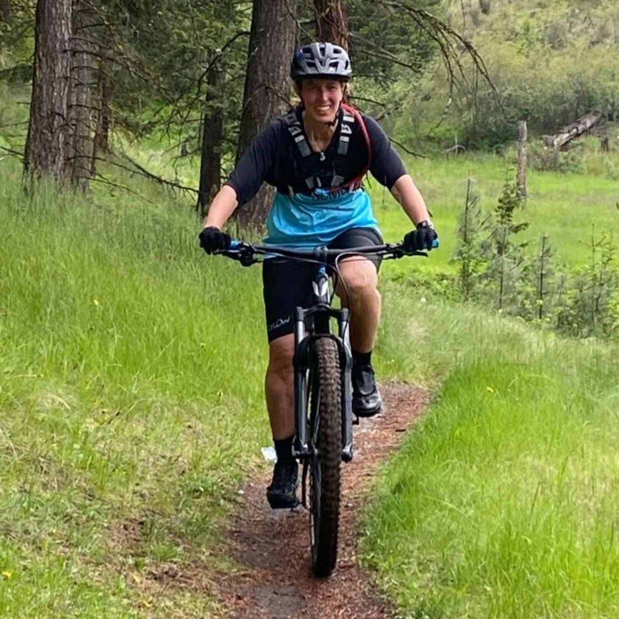 Diana Cattermole, Kamloops counsellor, enjoying outdoor active life, mountain biking, healthy lifest