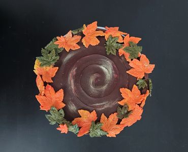 autumn leaves cake