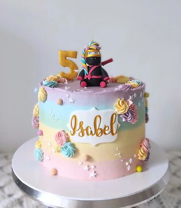 ninja unicorn cake