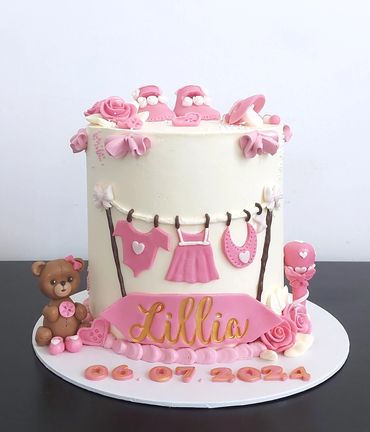 baby girl cake