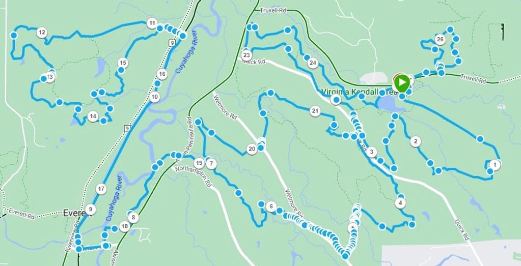 Check out our new course- start and finish at Kendall Lake.  Double marathon does two loops and the 