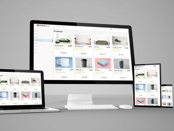 E-commerce digital visual presence on multi screens  