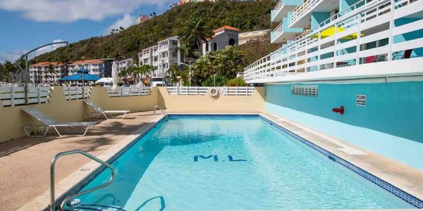 Pool located in front of the apartment. Perfect for relaxation after a day at the beach. 