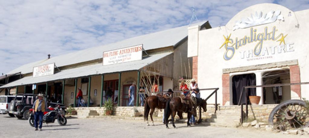 Iconic porch at Terlingua Ghost Town