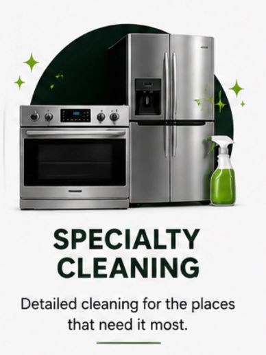 Specialty cleaning for kitchen appliances.