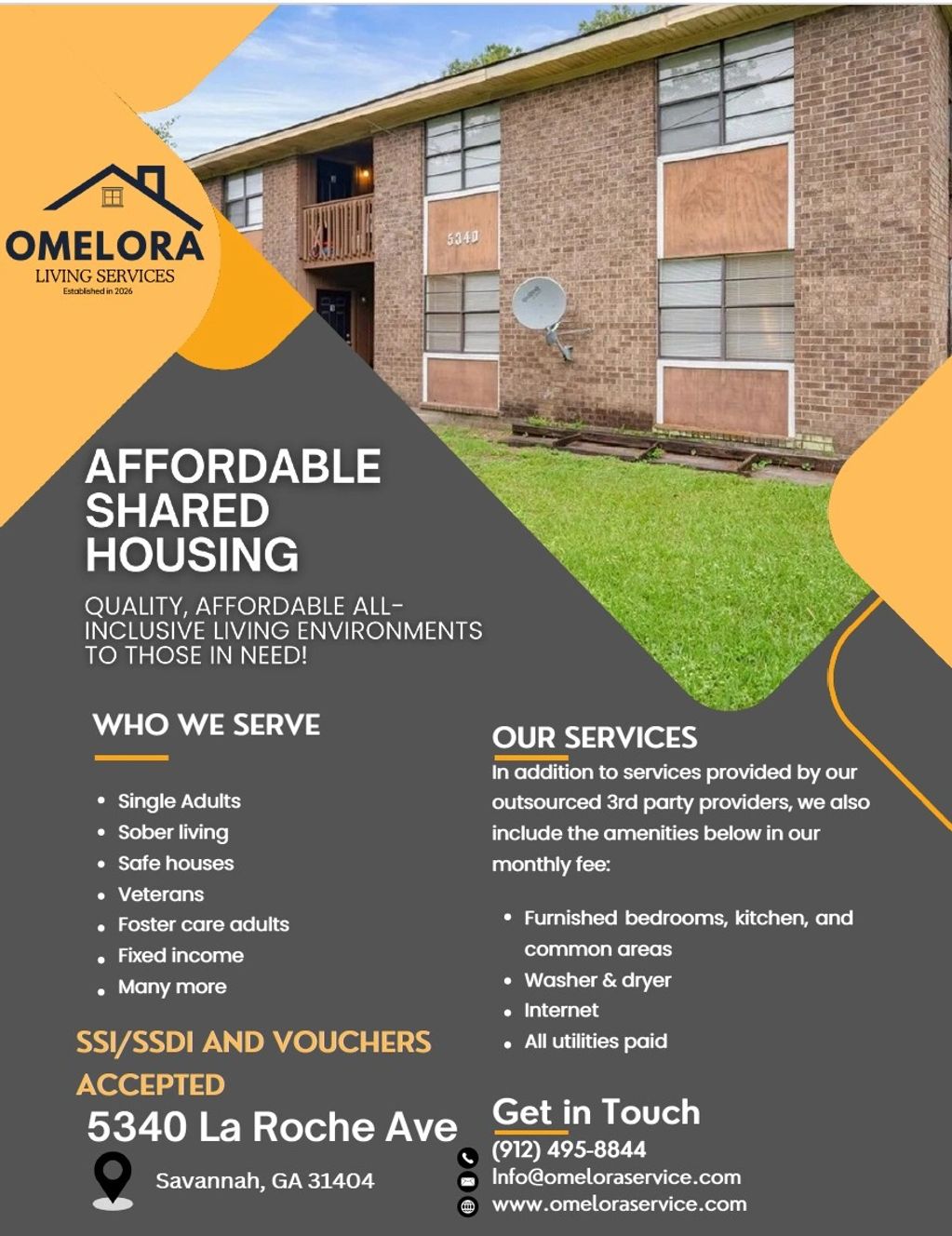 Affordable shared housing services in Savannah, GA, offering furnished living with utilities and amenities included.