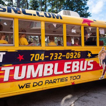 TumbleBus - Mobile gymnastics gym inside a school bus 