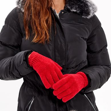 Woman with Red Gloves