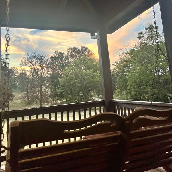 Front porch sunset views