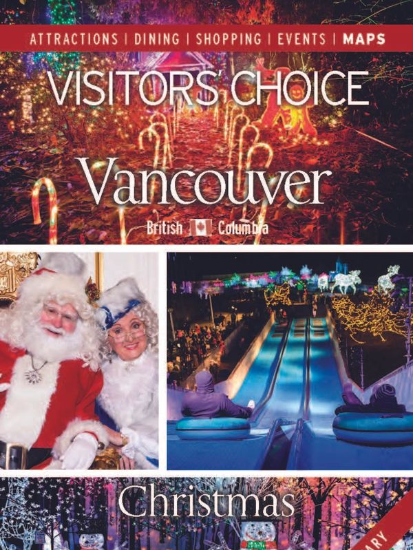 Visitors Choice Vancouver magazine Christmas cover