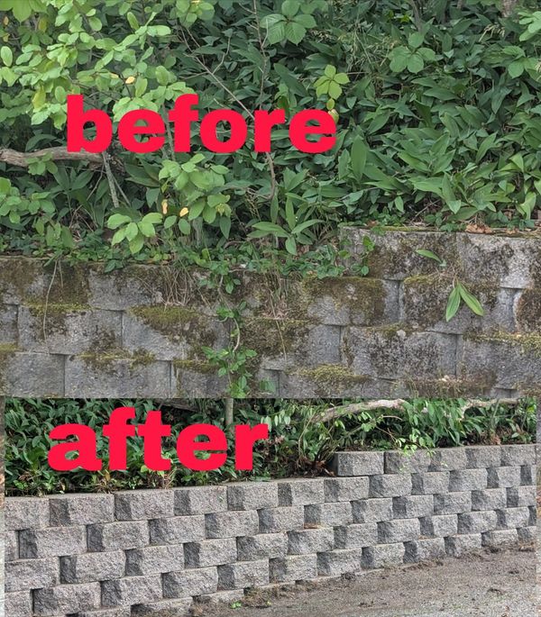 Clean Paver Walls!