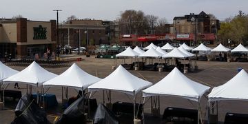 10x10 High Peak Frame Tent Rental Chicago