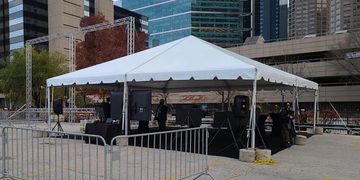 30x30 Navi Trac Structure Tent for rent Chicago