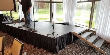Rent portable staging for events in Chicago, IL