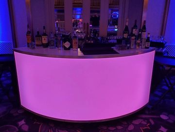 90 Degree Illuminated Bar Rental Chicago