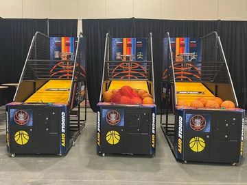 Custom Branded Basketball Arcade Games for rent in Chicago NYC Los Angeles San Francisco Phoenix