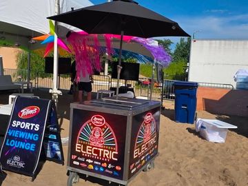 Custom Branded Ice Cream Carts for corporate events - rent ice cream carts in Chicago, IL 