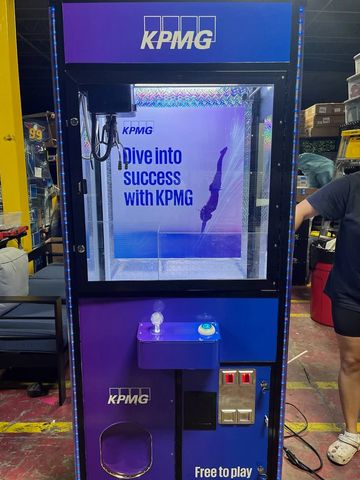 KPMG Custom Claw Machine in Chicago, IL - Get Your Brand on A Claw Machine