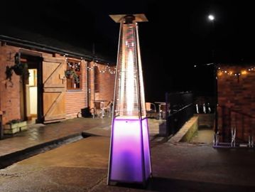 LED Patio Heater Rentals in Chicago Rockford Springfield Peoria Champagne Bloomington Carbondale 