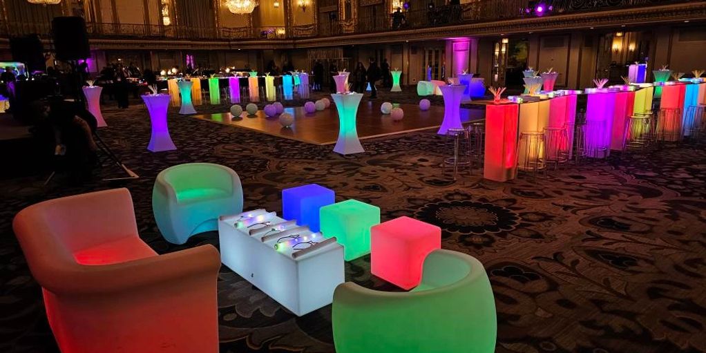Rent LED Lounge Furniture in Chicago, IL and Chicago Suburbs - Best Light Up Furniture for Rent