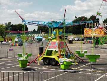 Rent the midway carnival ride called the Mind Winder from Chicago's Castle Party Planning.