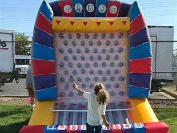 Giant Inflatable Plinko Carnival Game Rental Chicago, IL