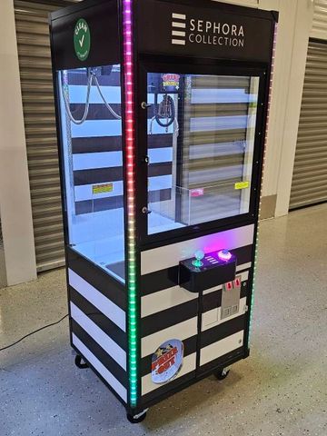 Sephora Custom Branded Beauty Claw Machine - Custom Branding - Brand Activations - Castle Party