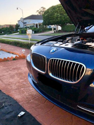 BMW engine oil leak fixed.