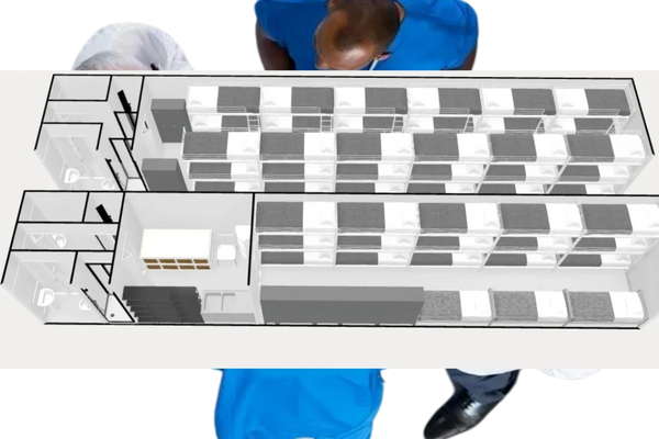Top Design is a 36 Bed sleeper.

Bottom Deign is a 23 Bed sleeper with Triage