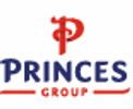 Logo of Princes Group with stylized red 'P' and blue text.