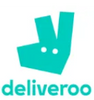 Deliveroo logo with a teal kangaroo design.