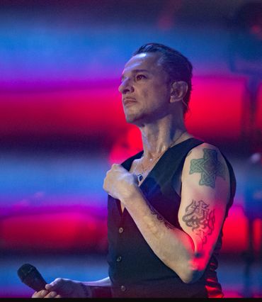 David Gahan, best known as the lead singer of electronic band Depeche Mode. 