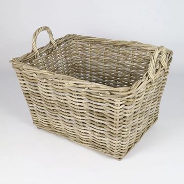rattan log basket