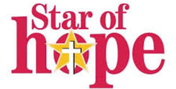 Logo with 'Star of Hope' text and a star-cross symbol.