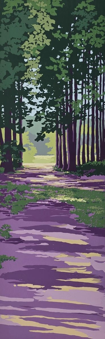 purple path thru the woods