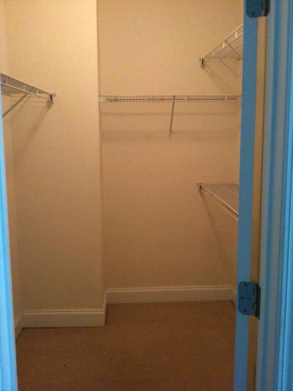 A view of the closet room 