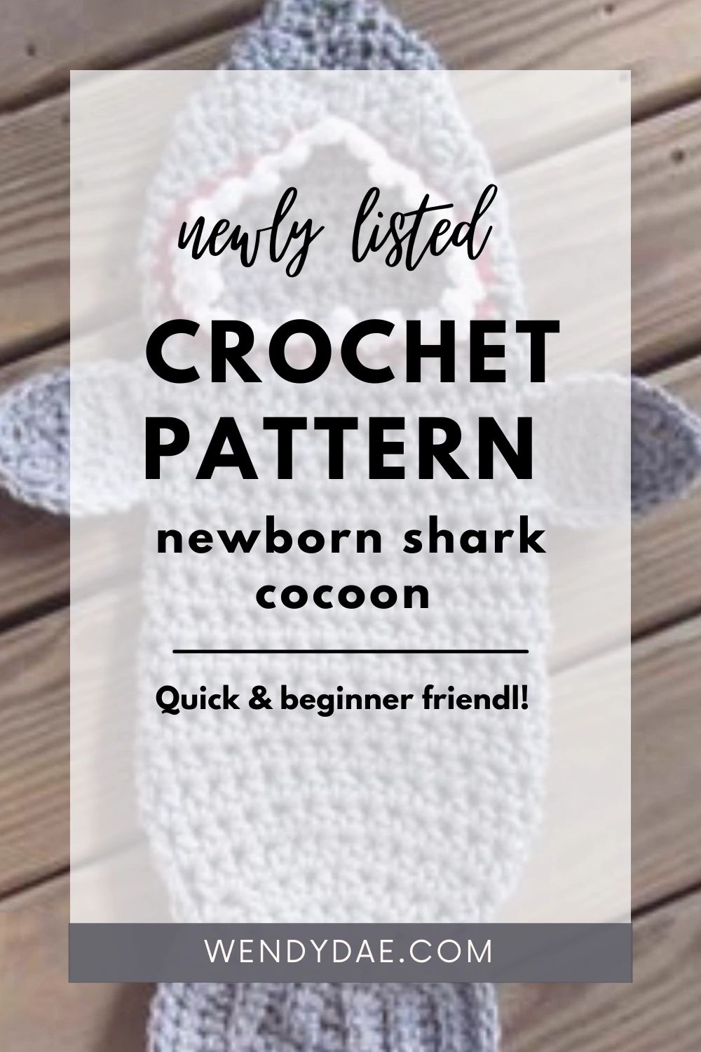 Crochet Shark Newborn Photography Prop/newborn Shark Cocoon/baby Shower  Gift/infant Halloween Costume/newborn Photo Prop/shark Week 