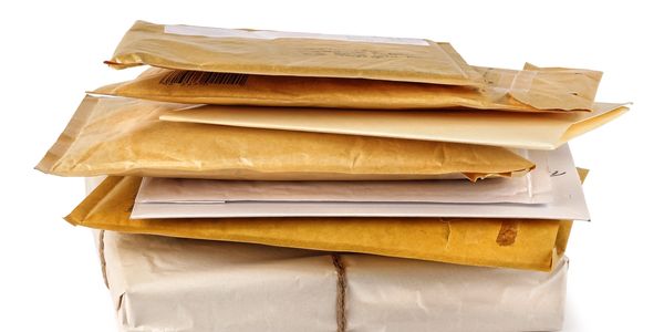 Pile of mail and packages