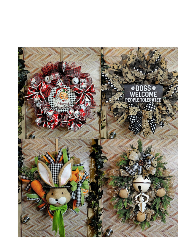 These are some of the wreaths that I have made.