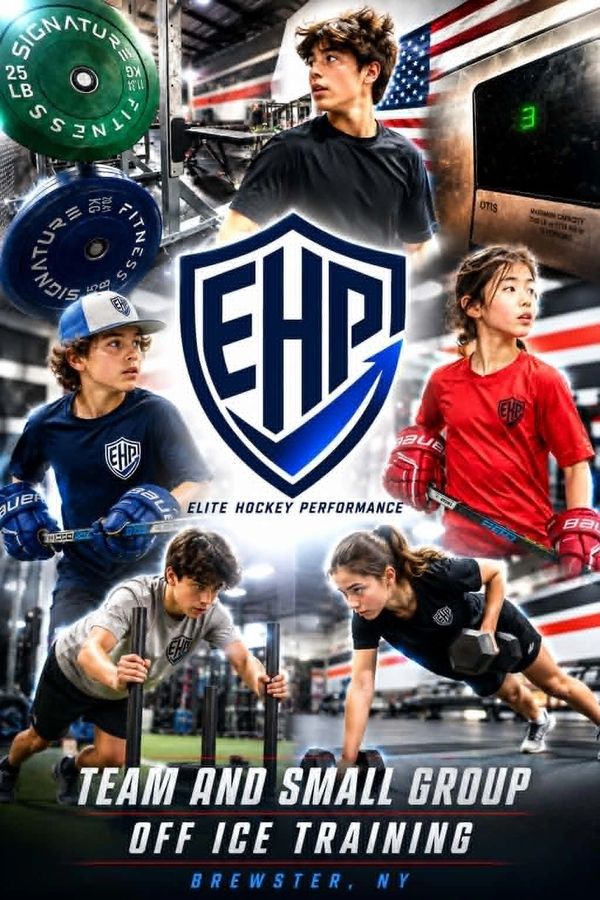 Young athletes training at Elite Hockey Performance in Brewster, NY.