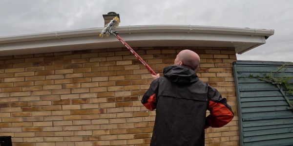 Gutter cleaning along with soffit and fascia cleaning