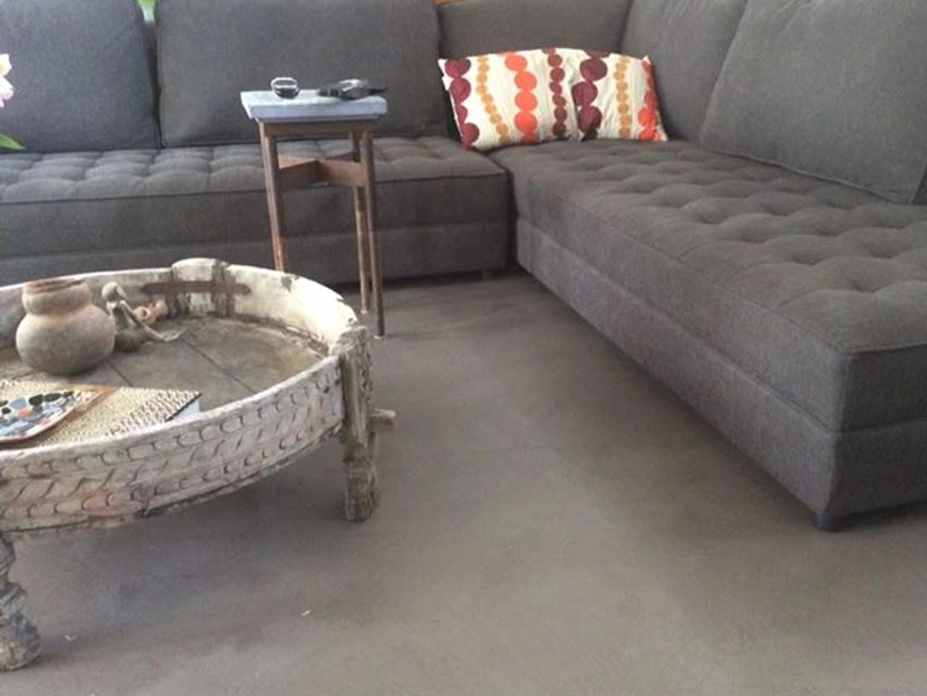 Microcement Miami Living Room Floor