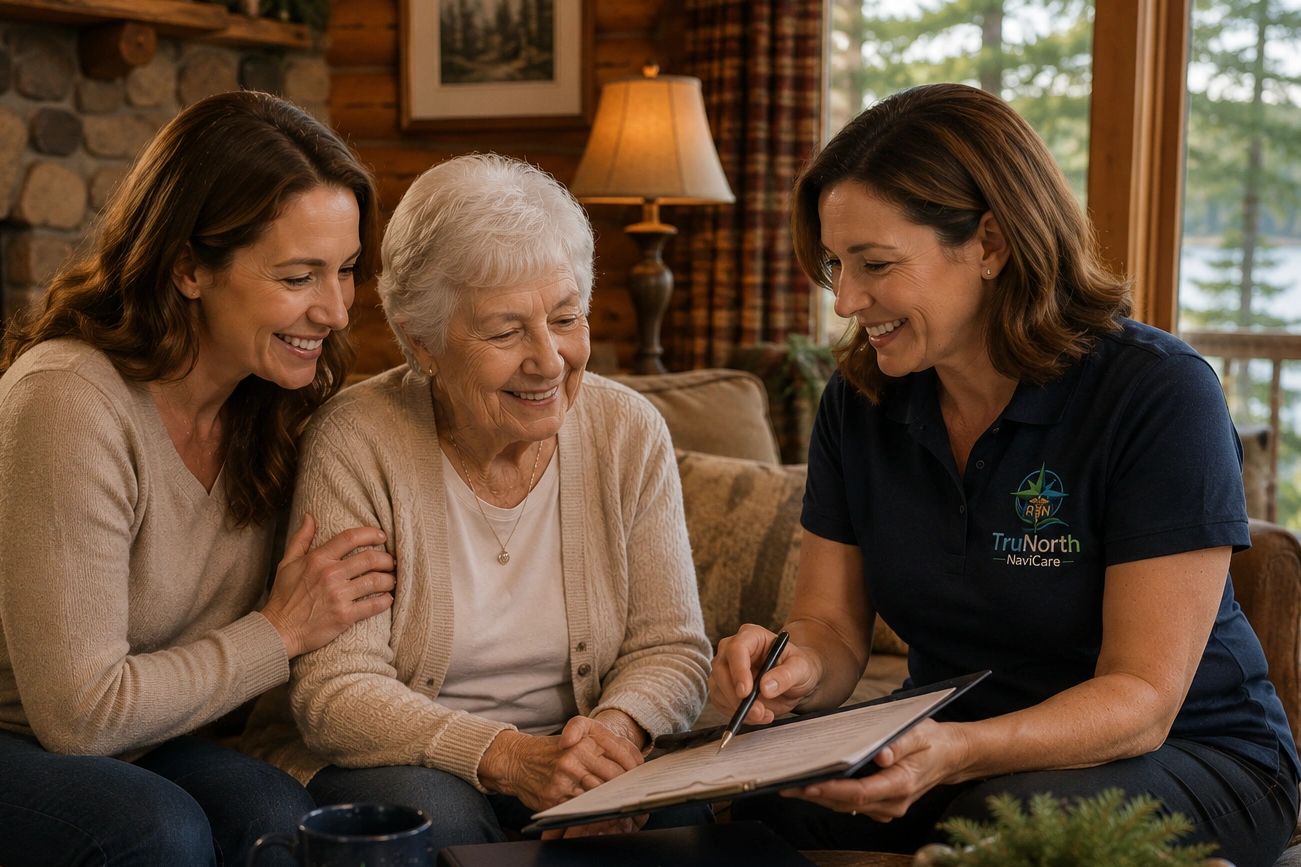 TRuNorth EMployee working with Client during Free Consult