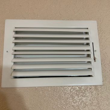 All vents will be cleaned and disinfected.