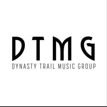 Logo for Dynasty Trail Music Group with bold acronym and full name.