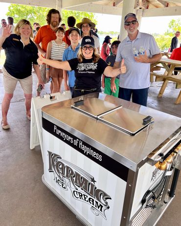 Kickoff party with Karmic Ice Cream for the Orange Bowl Committee in Miami