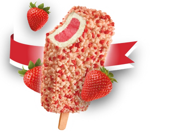 Strawberry Shortcake Ice Cream pop