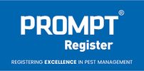 Certified PROMPT Register logo - Signifying Vermin8 Pest Control's Commitment to Excellence in Pest Management