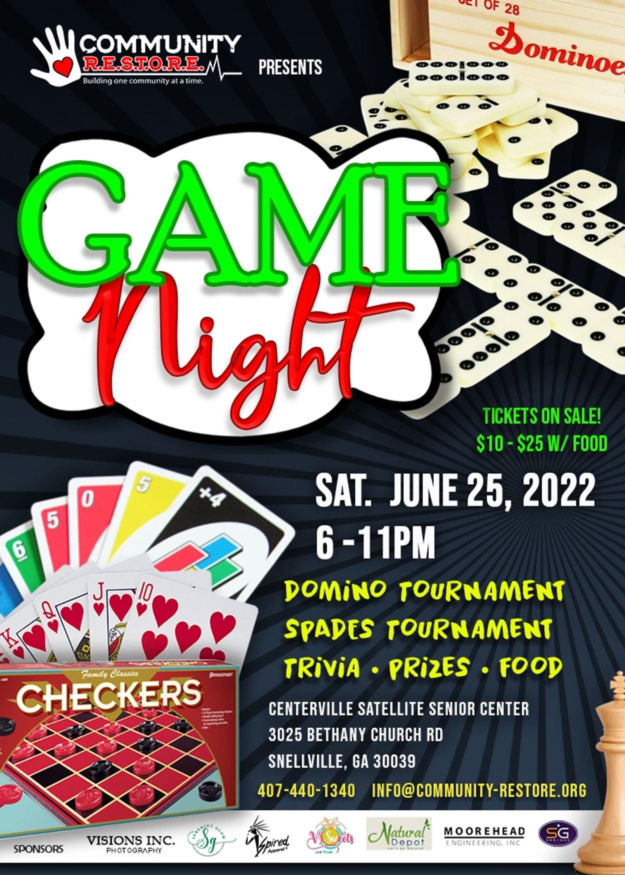 Click here for tickets to our Game Night Fundraiser or Donate to our Career Exploration Workshop in 